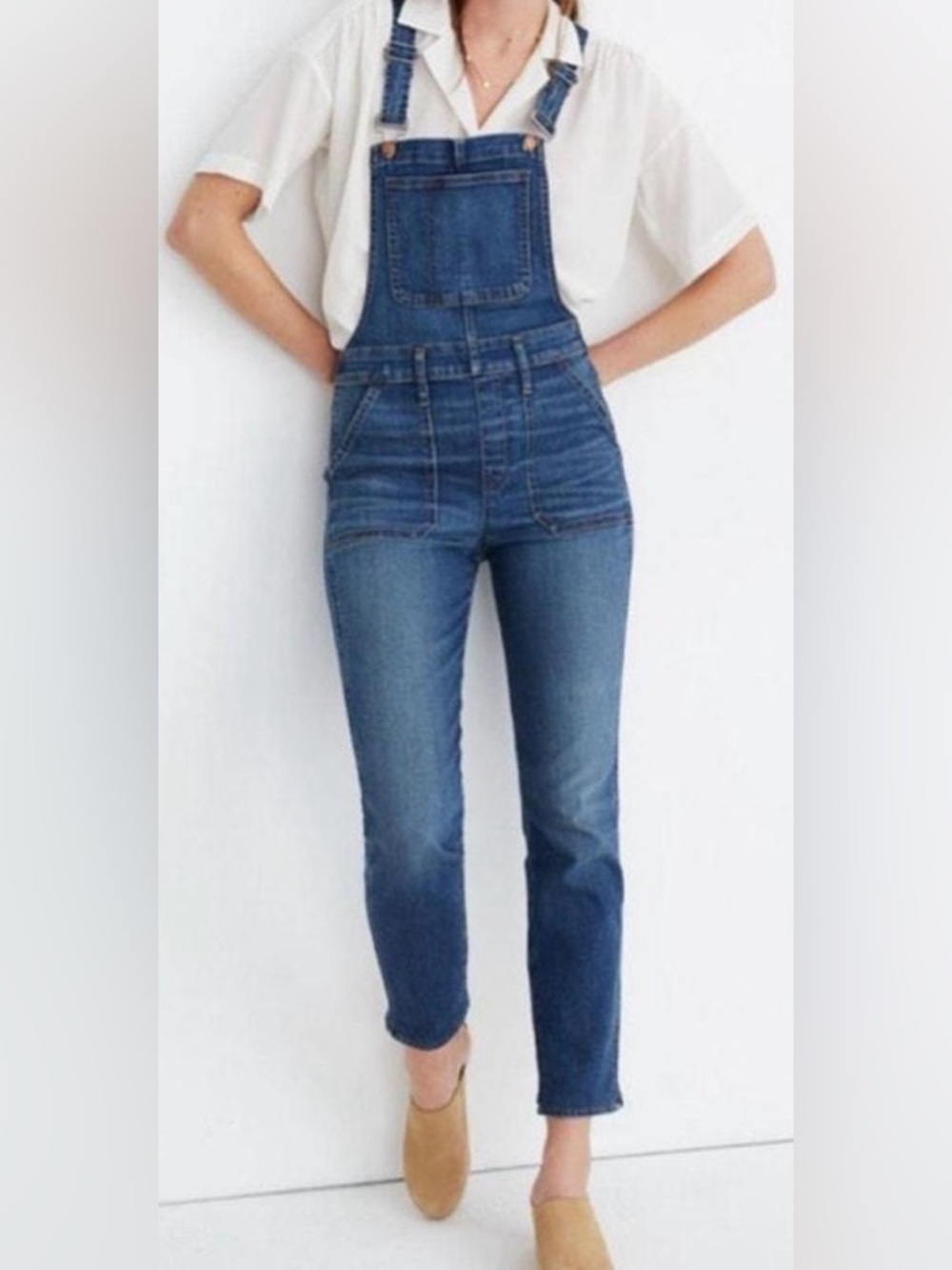Madewell Blue Denim High-Waist Women's Overalls